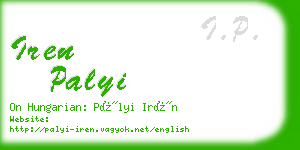 iren palyi business card